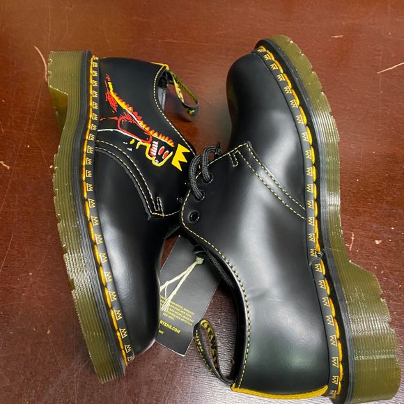 Dr. Martens x Jean Michel Unisex Black Basquiat II 1461 Oxford Shoes Sz M4 W5 main image 8